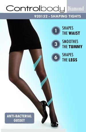 Control Body 920152 Shaping Tights Nero