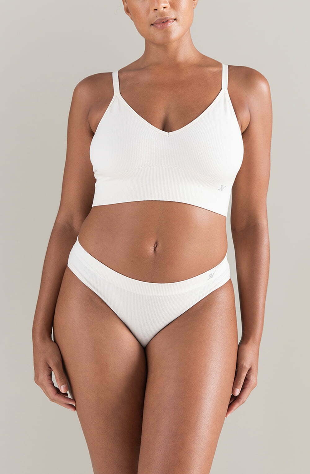 The TENCEL™ High Leg Brief White Sand