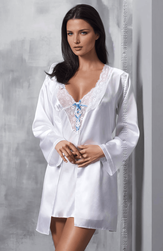 Irall Elsa Dressing Gown White