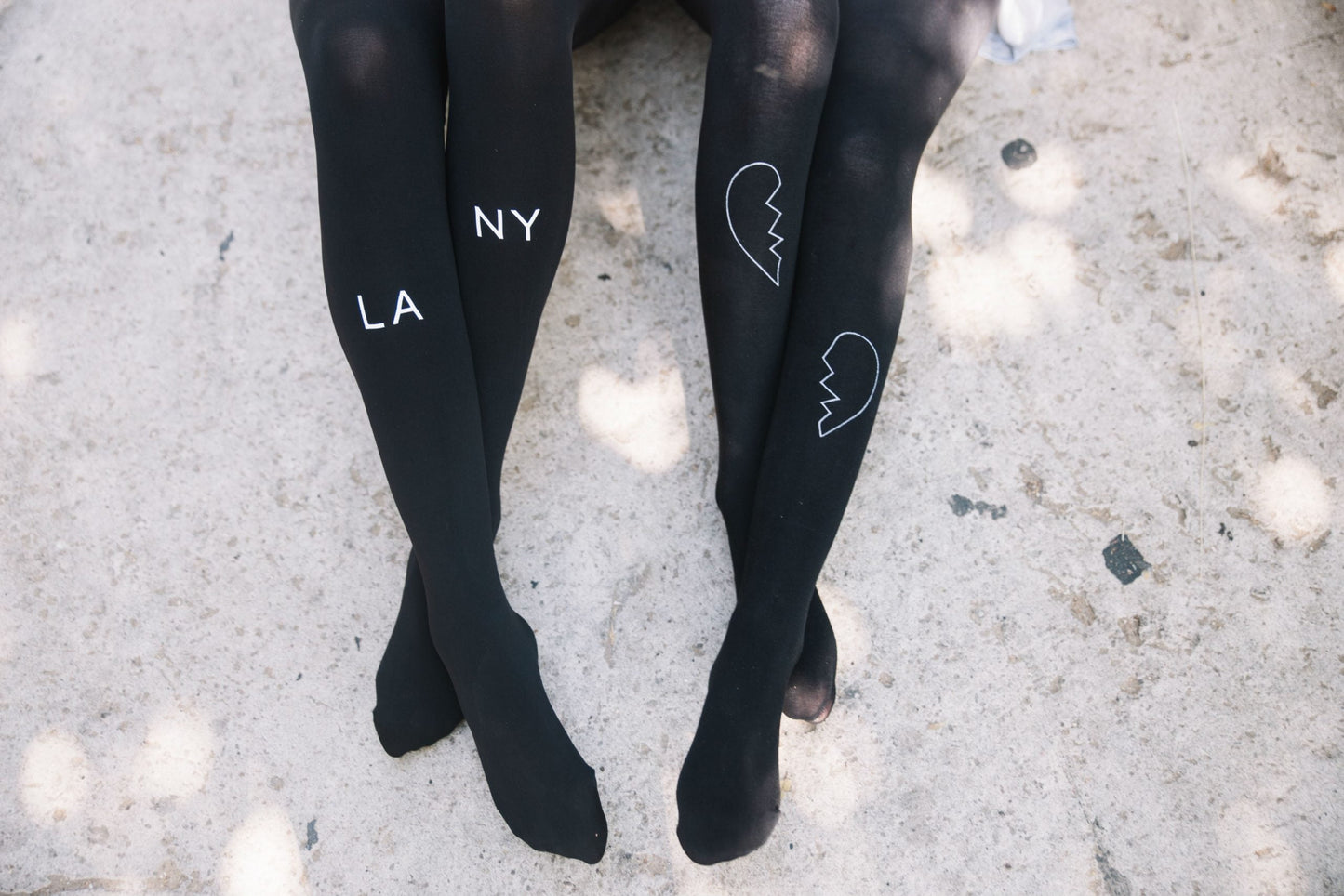 Zohara "East West" Black Tights