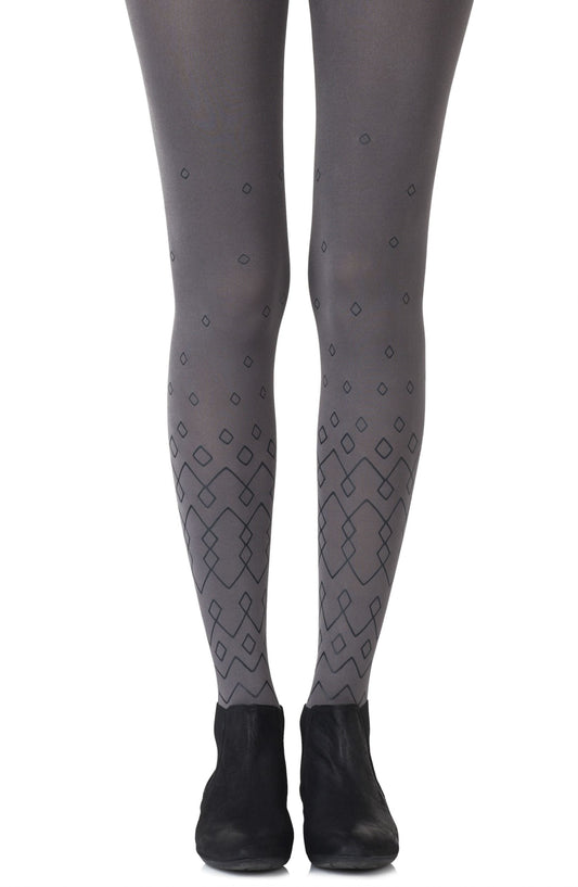 Zohara "Diamonds Are Forever" Grey Tights